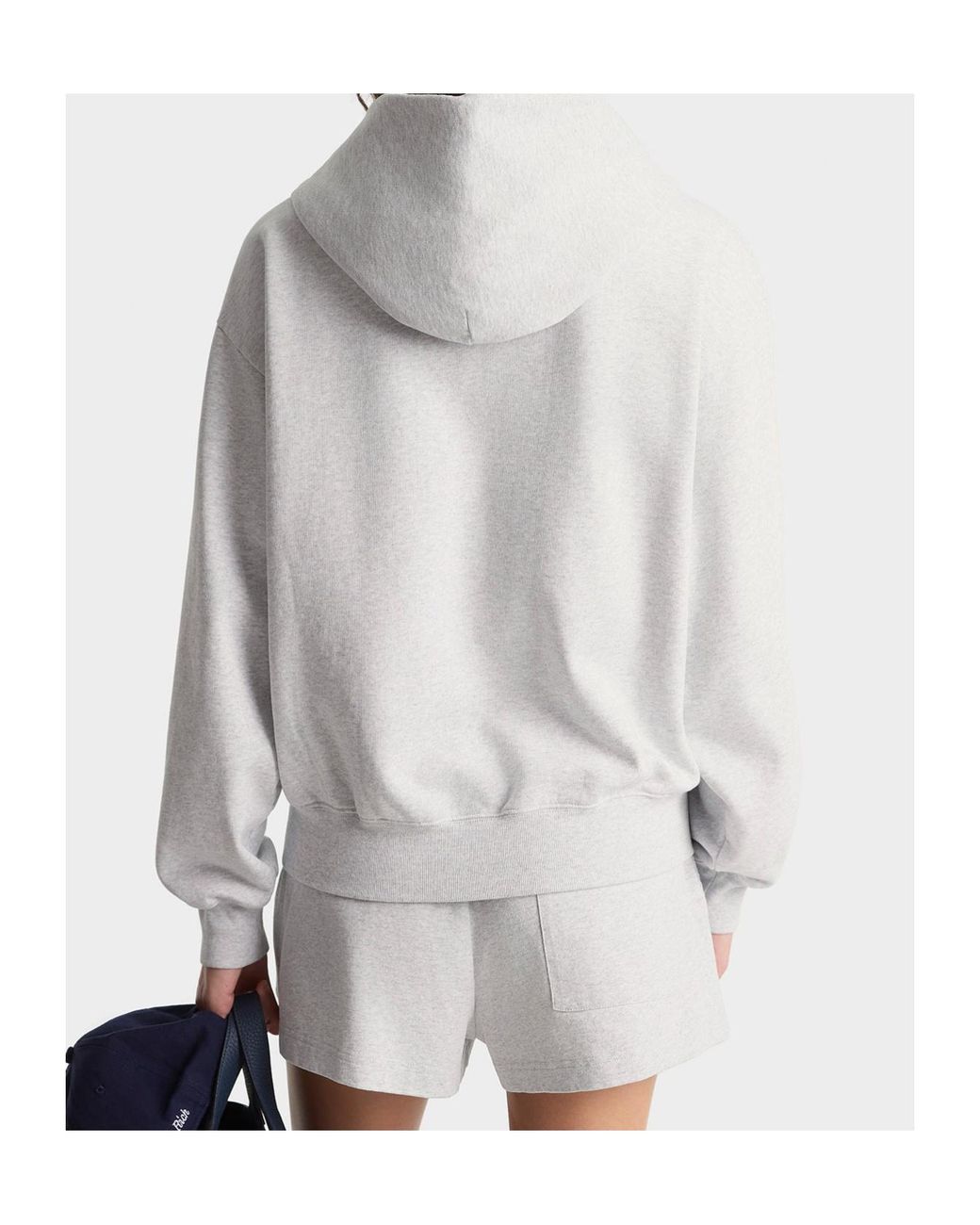 Sporty & Rich White Sr Ivy Zip Hoodie for men