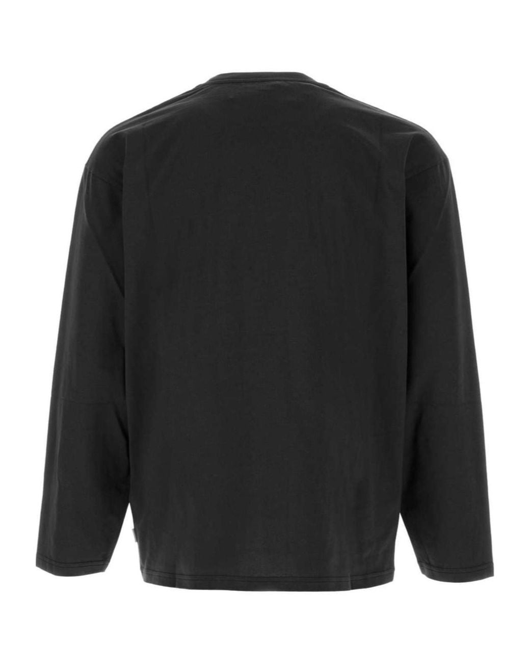 Jil Sander Black Long-Sleeve Crewneck T-Shirt for men