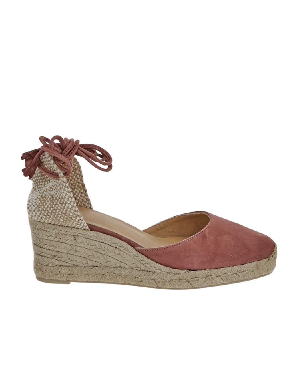Castaner Brown Round-Toe Wedge Heels