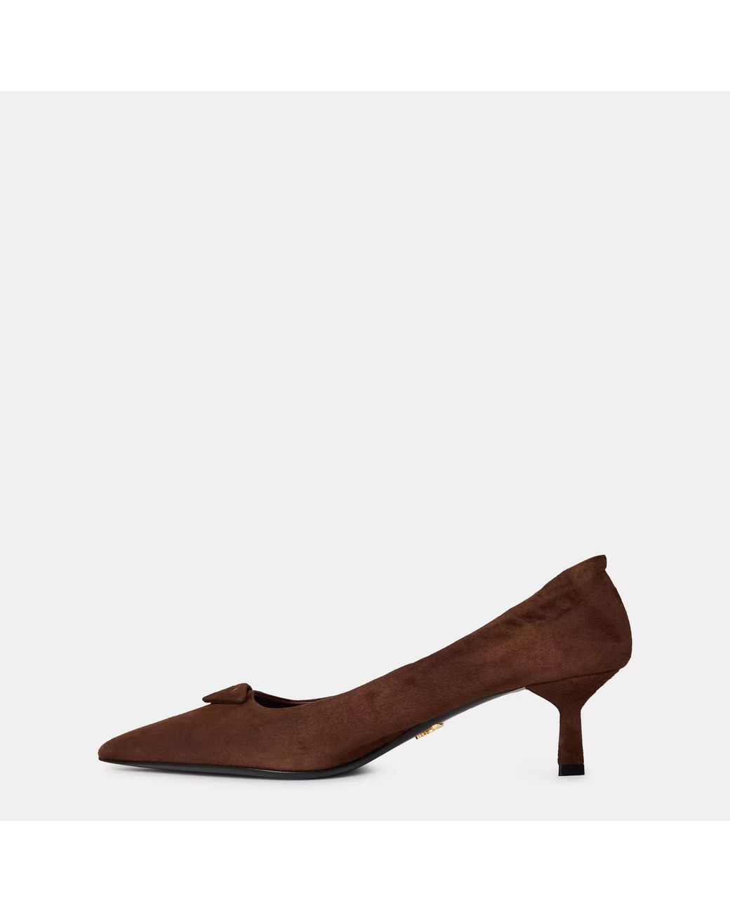 Prada Brown Suede Pumps