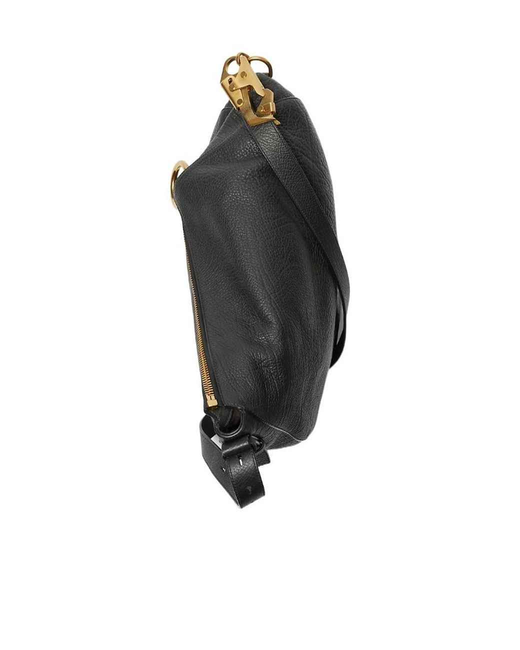Burberry Black Medium Knight Ring Detailed Shoulder Bag