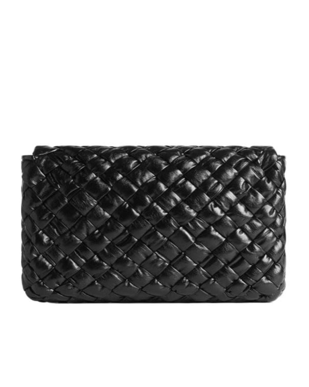 Bottega Veneta Black Rumple Messenger for men