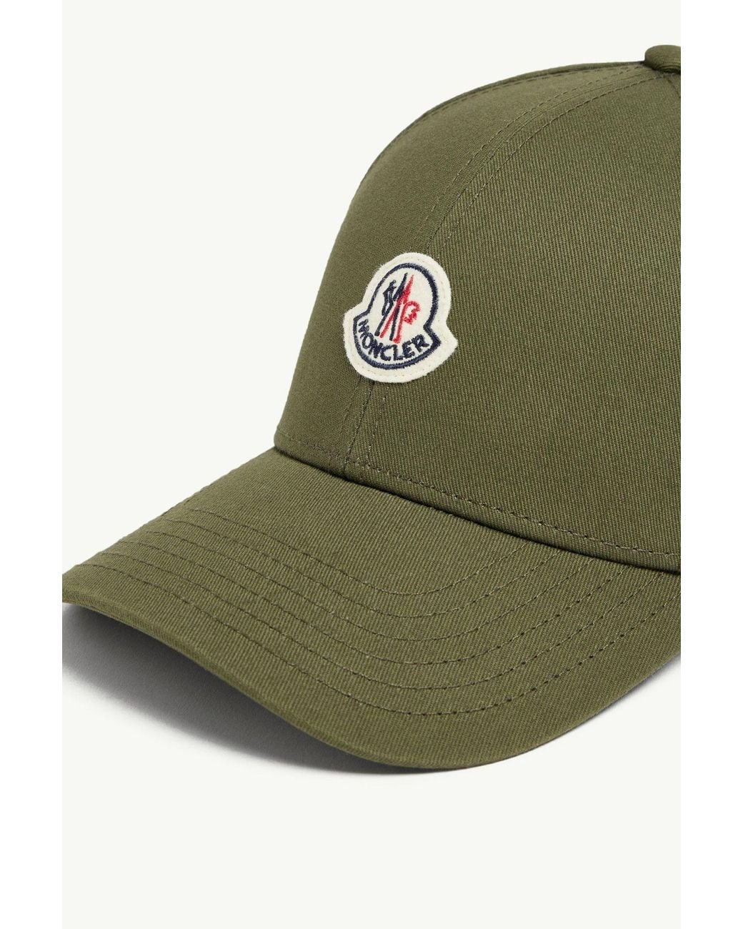 Moncler Green Curved-Brim Logo Baseball Cap for men
