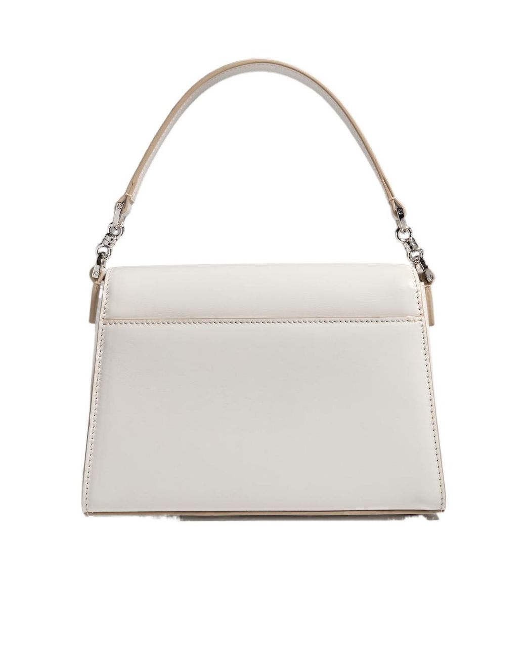 Gucci White Horsebit Duomo Small Top Handle Bag