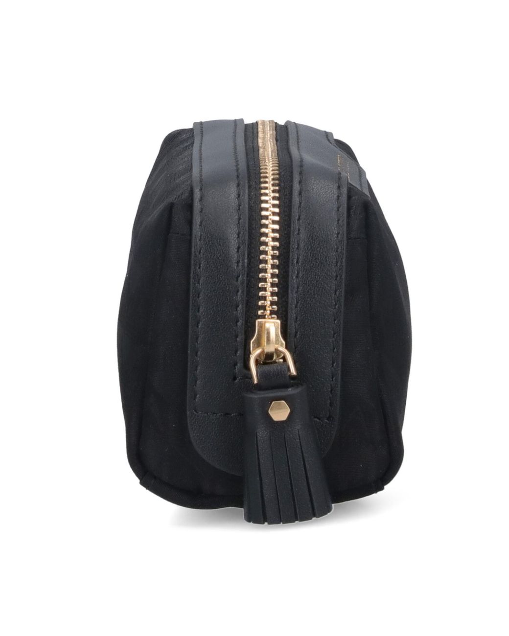 Anya Hindmarch Black Zip-Top Make Up Bag