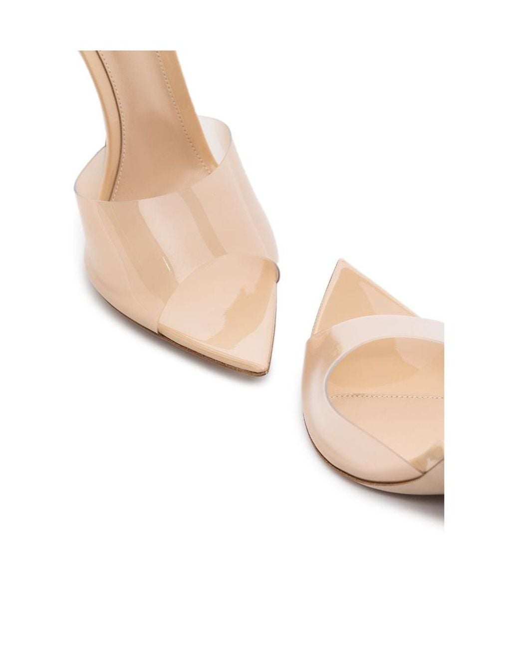 Gianvito Rossi White Elle 105Mm Mules