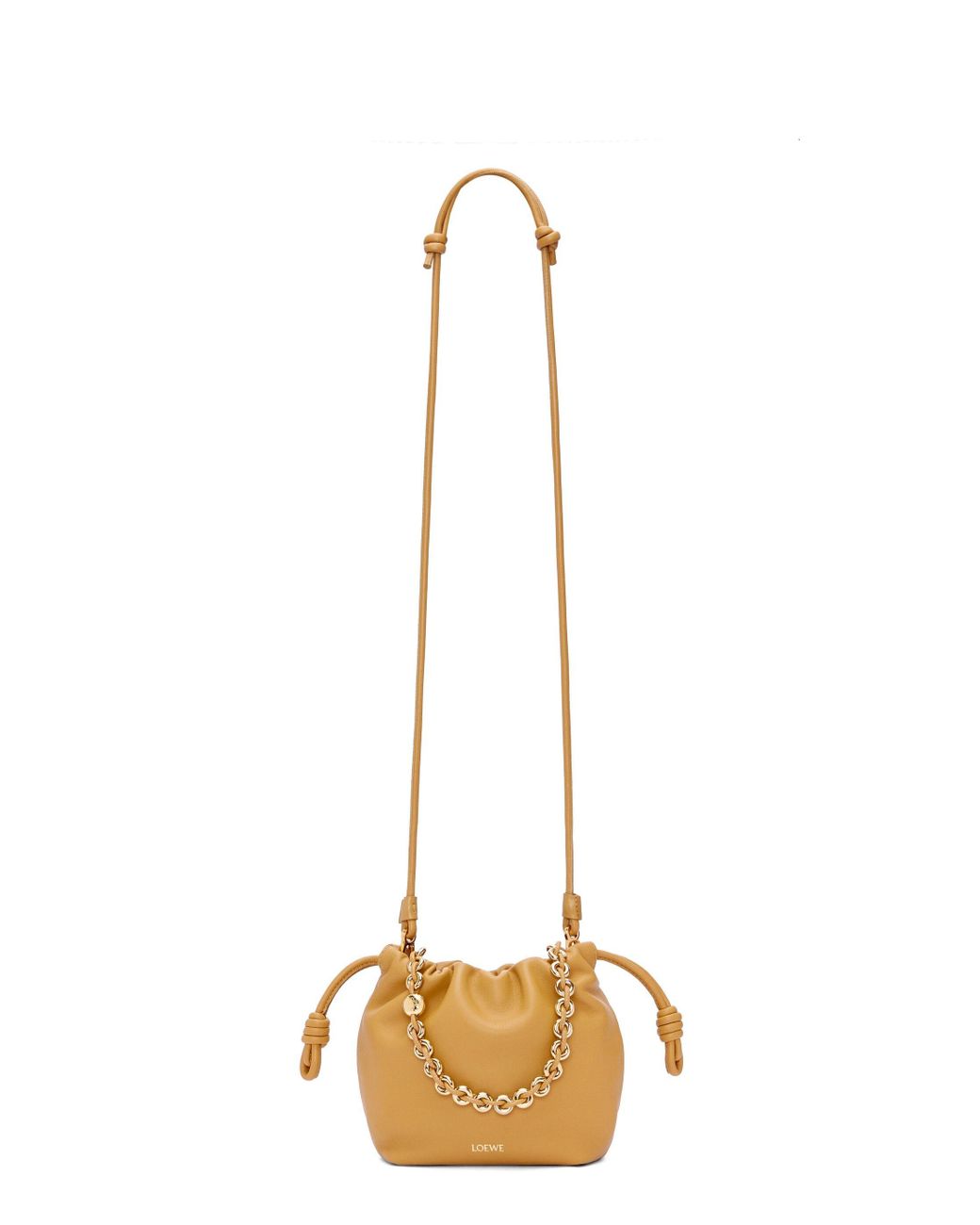 Loewe Metallic Flamenco Drawstring Mini Shoulder Bag