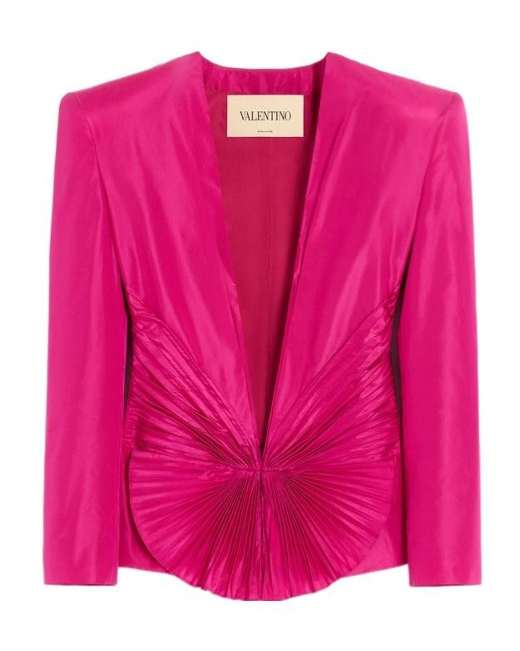 Valentino Pink Long-Sleeve Blazer