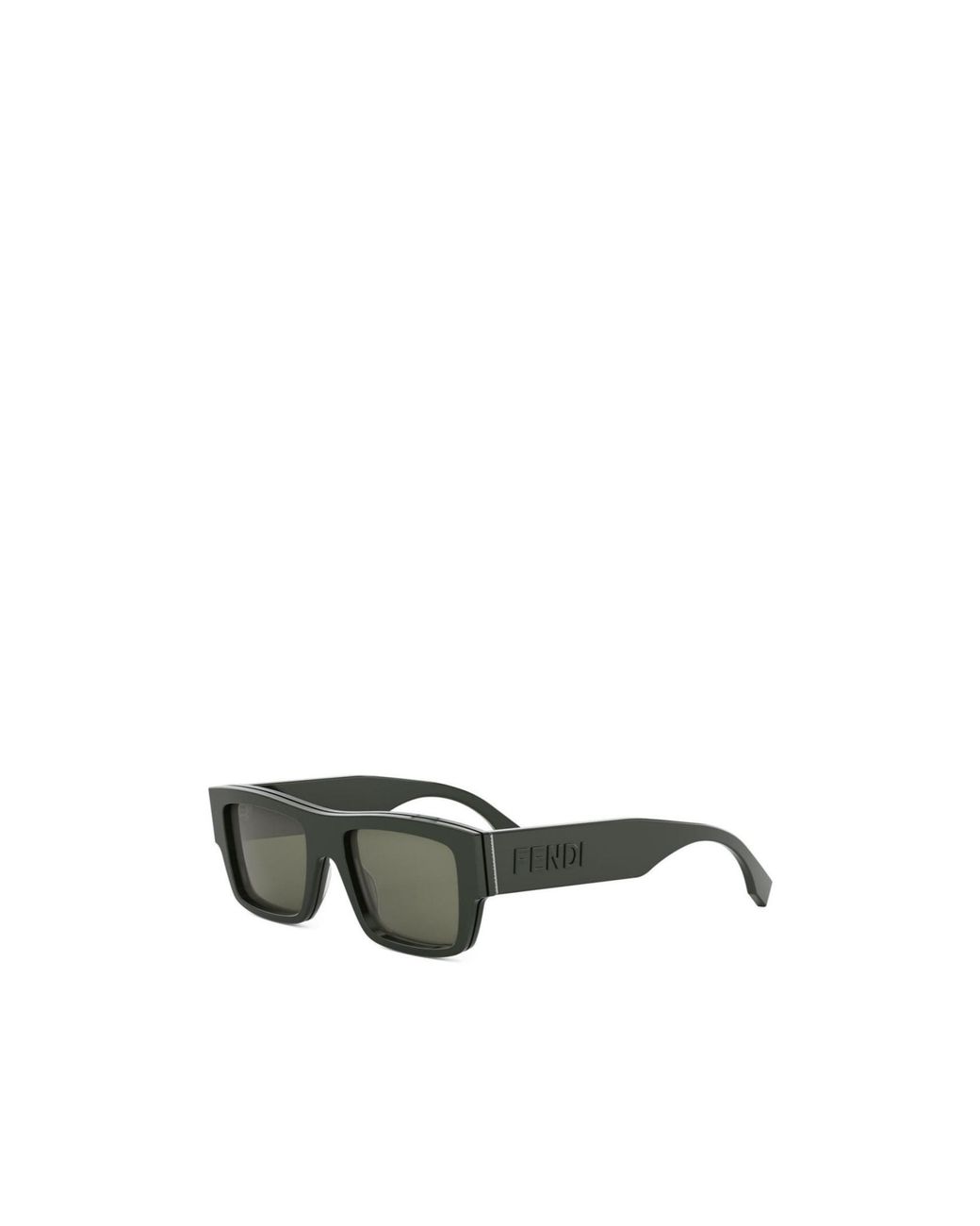 Fendi Green Eyewear Rectangular Frame Sunglasses for men