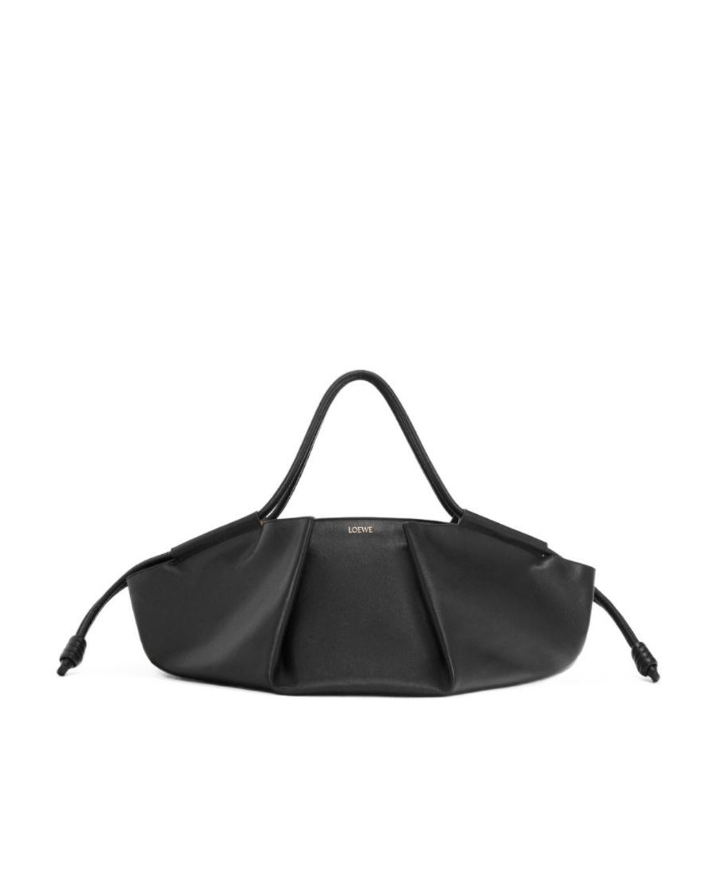 【LOEWE直営】セール！PASEO ラージ 2WAYバッグ Loewe Paseo Bag Xl Shiny Napa Calf Canvas Black White