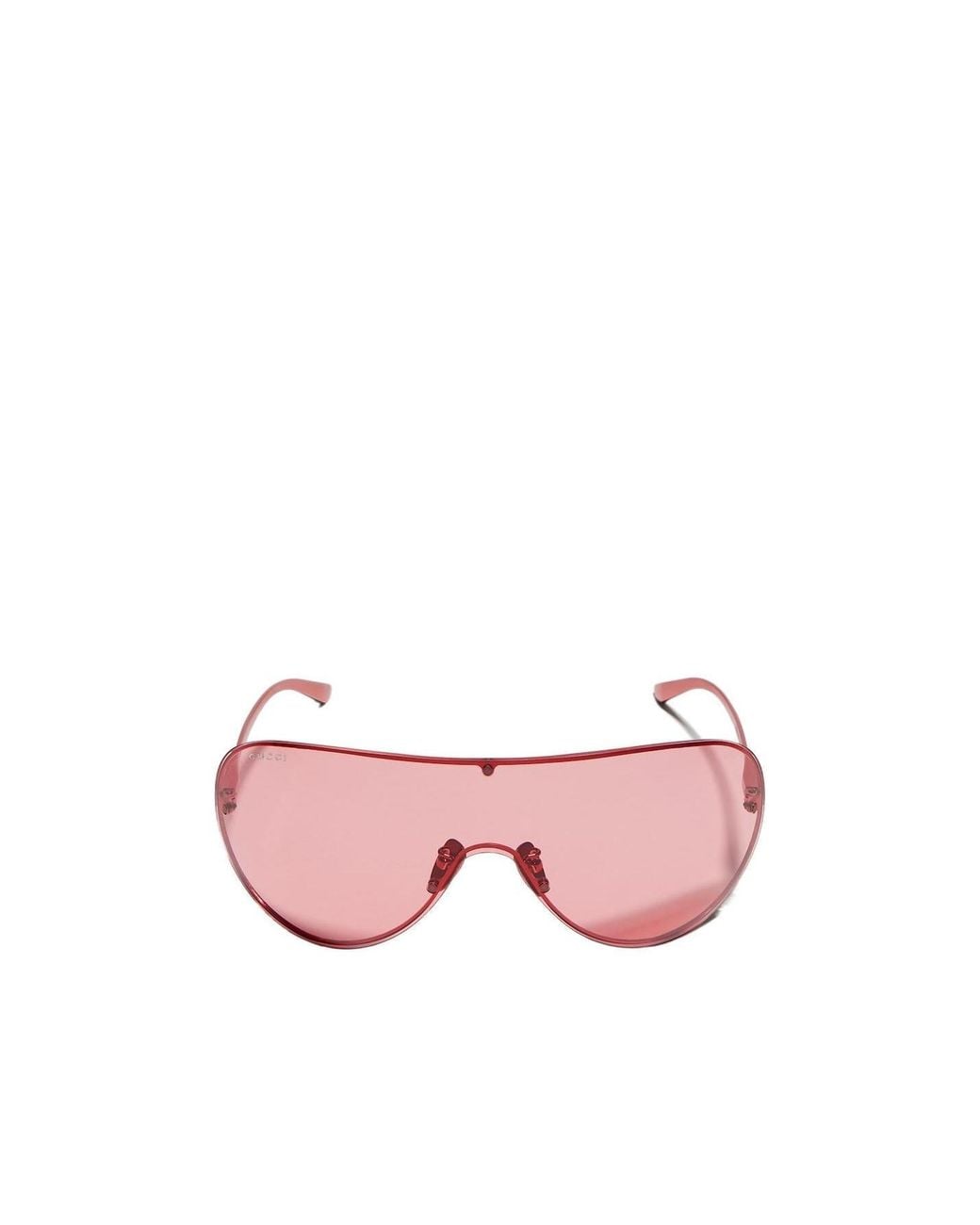 Gucci Pink Mask Frame Sunglasses