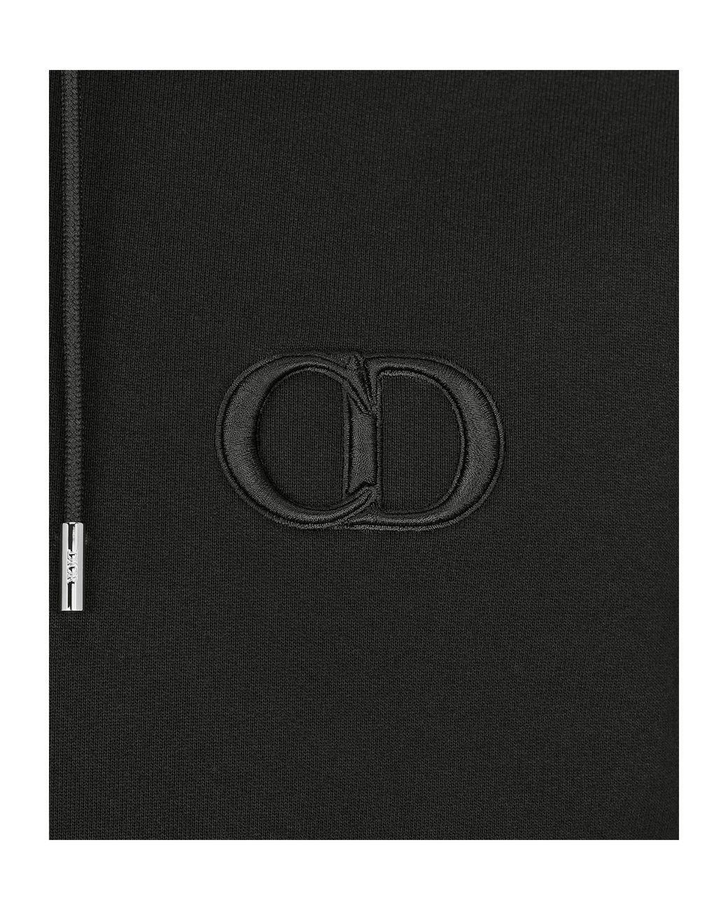 Dior Black Homme Cd Icon Drawstring Hoodie for men