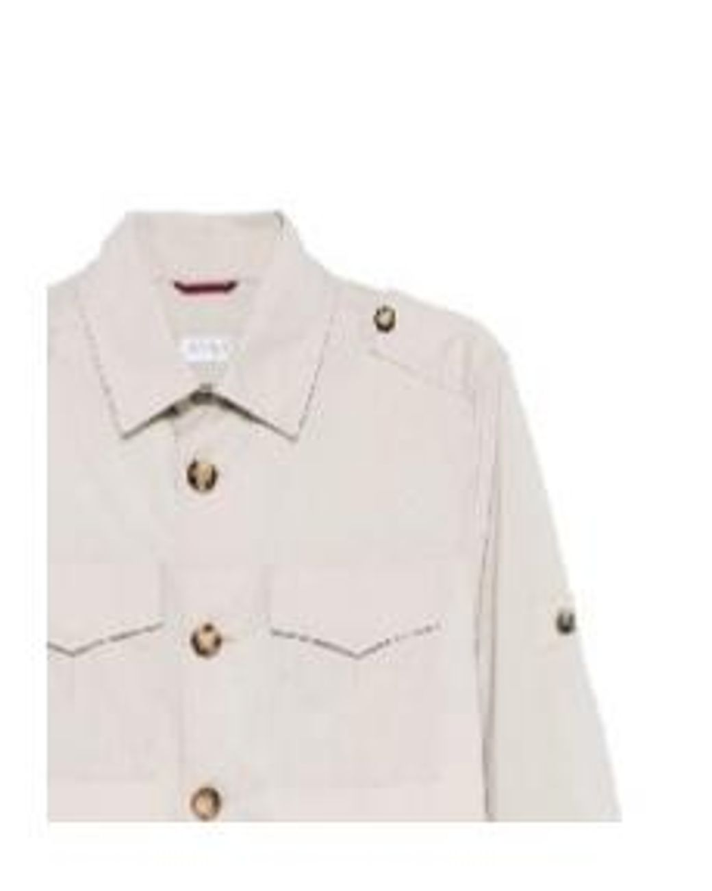 Brunello Cucinelli White Multi-Pocket Jacket for men