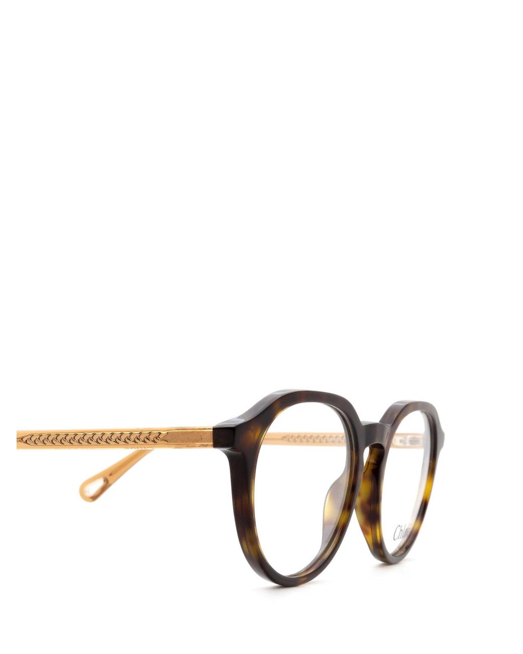 Chloé White Chloé Eyewear Round Frame Glasses