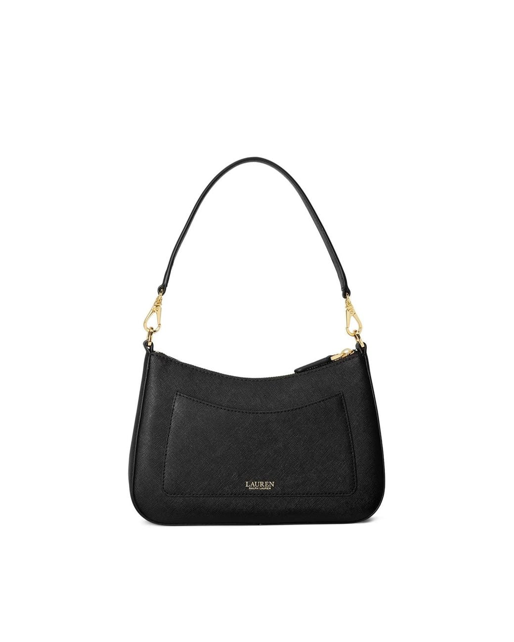 Ralph Lauren Black Danni Leather Shoulder Bag
