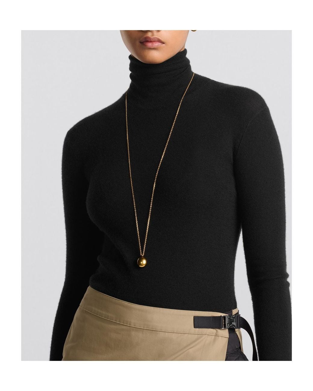 Dior Black Turtleneck Sweater