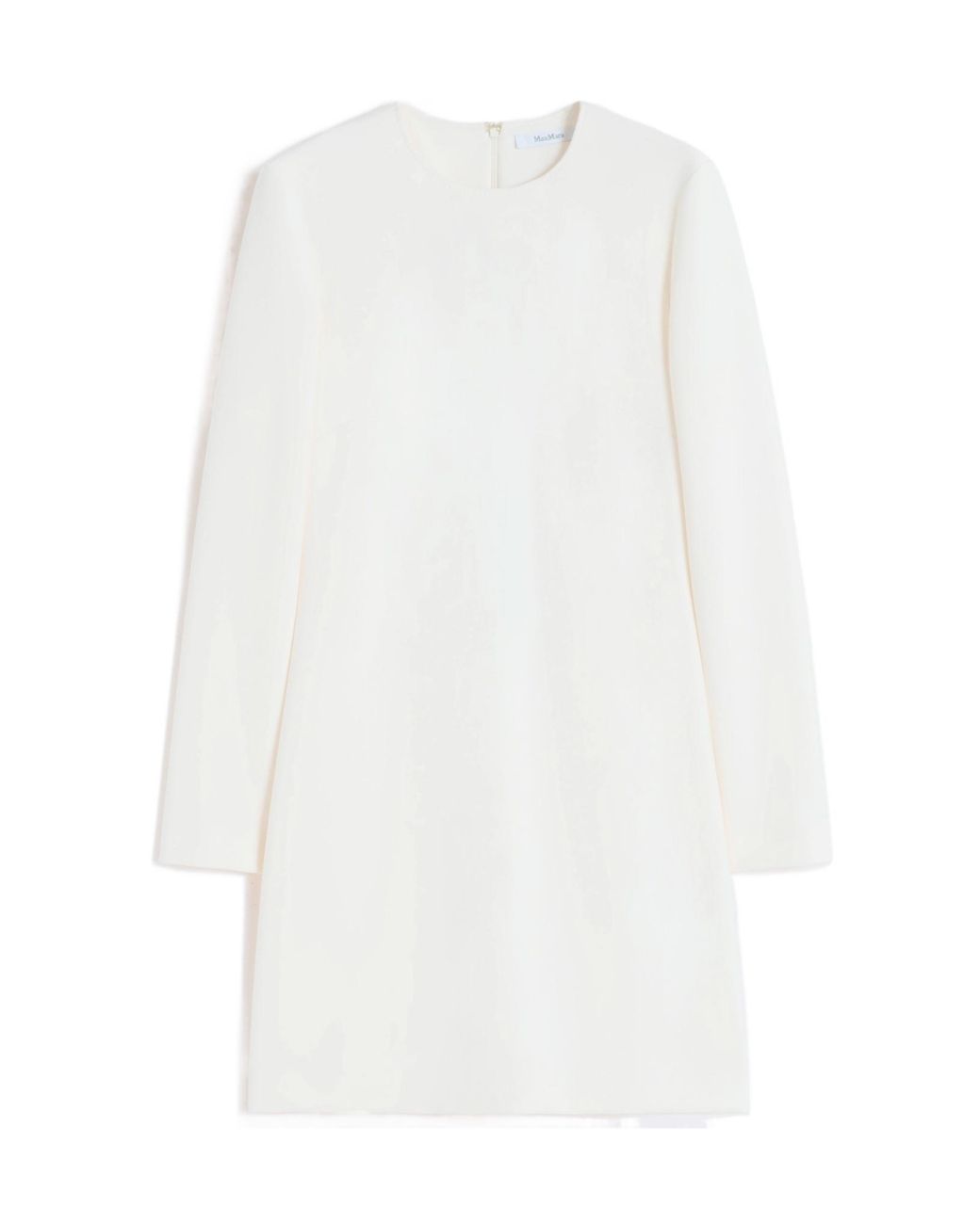 Max Mara White Short Scuba Jersey Dress