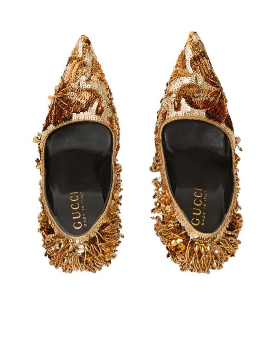 Gucci Metallic Embroidered Bombshell Pump