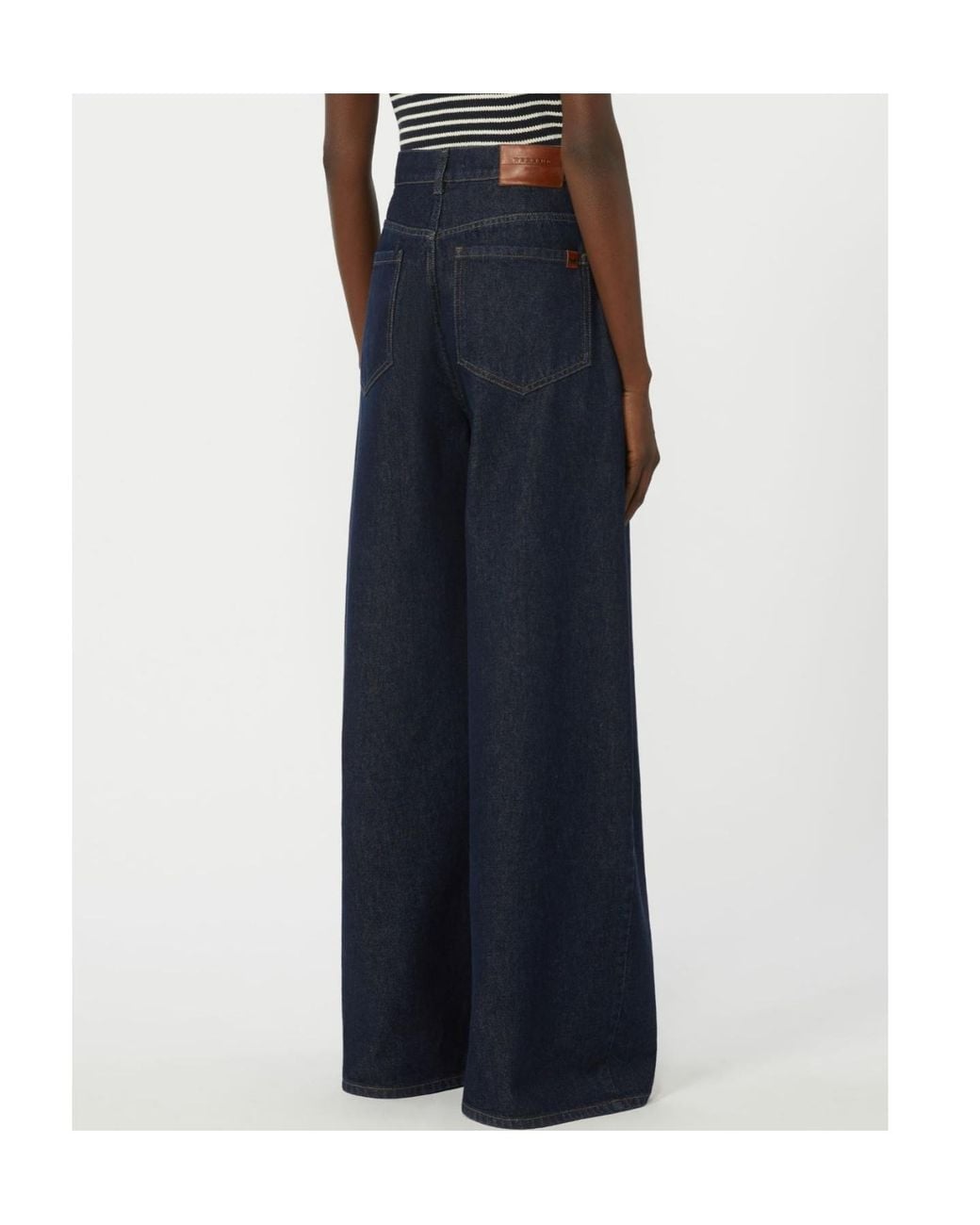 Weekend by Maxmara Blue Tabella Wide Leg Jeans