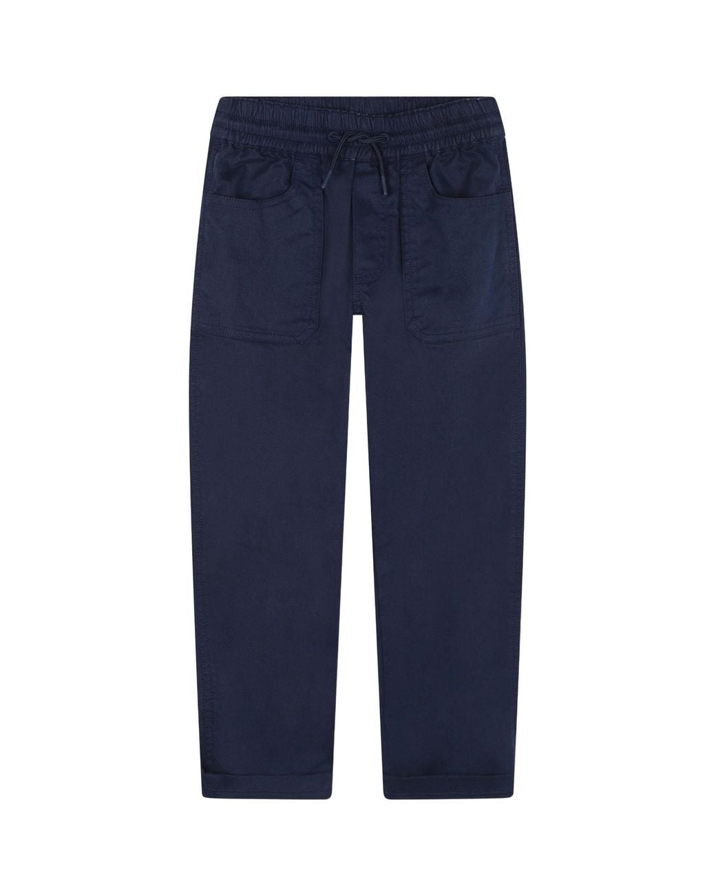 KENZO Blue Logo-Embroidered Pants