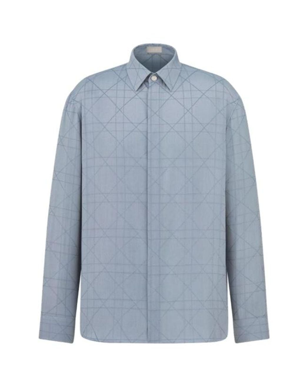 Dior Blue Homme Icons Cannage Shirt for men