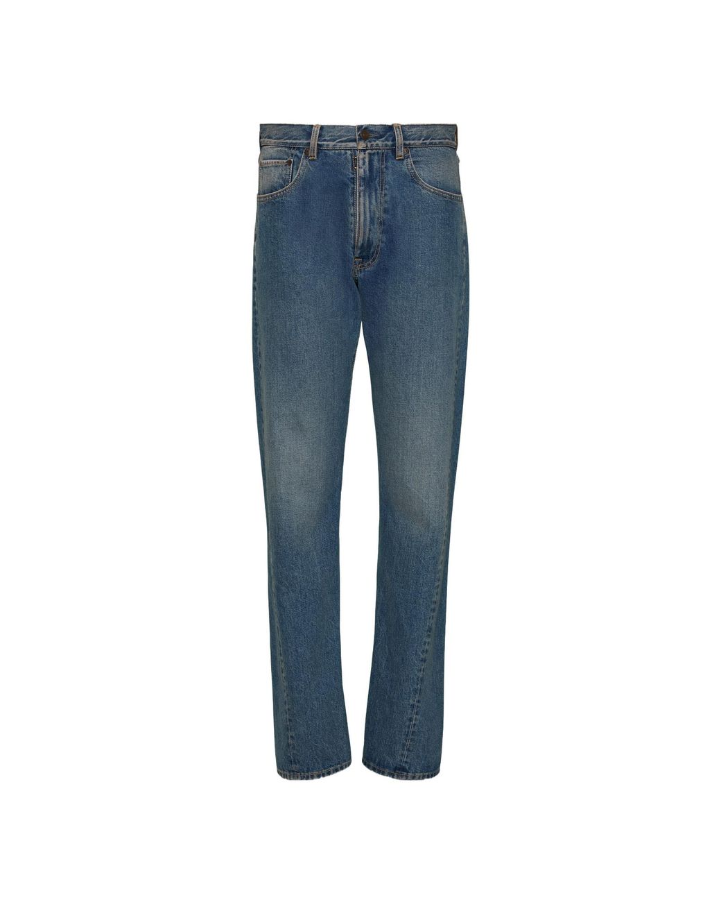 Maison Margiela Blue 4 Stitch Straight-Leg Jeans for men