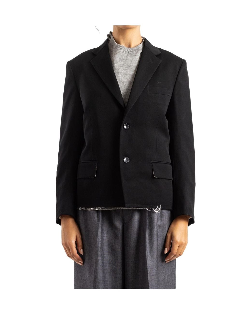 Comme des Garçons Black Comme Des Garçons Single-Breasted Tailored Blazer