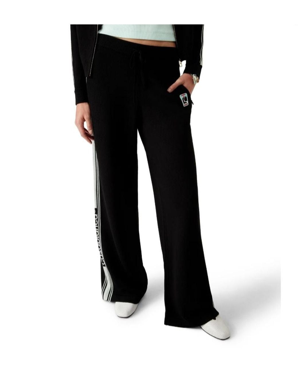 Casablanca Black Logo Patch Straight-Leg Track Pants