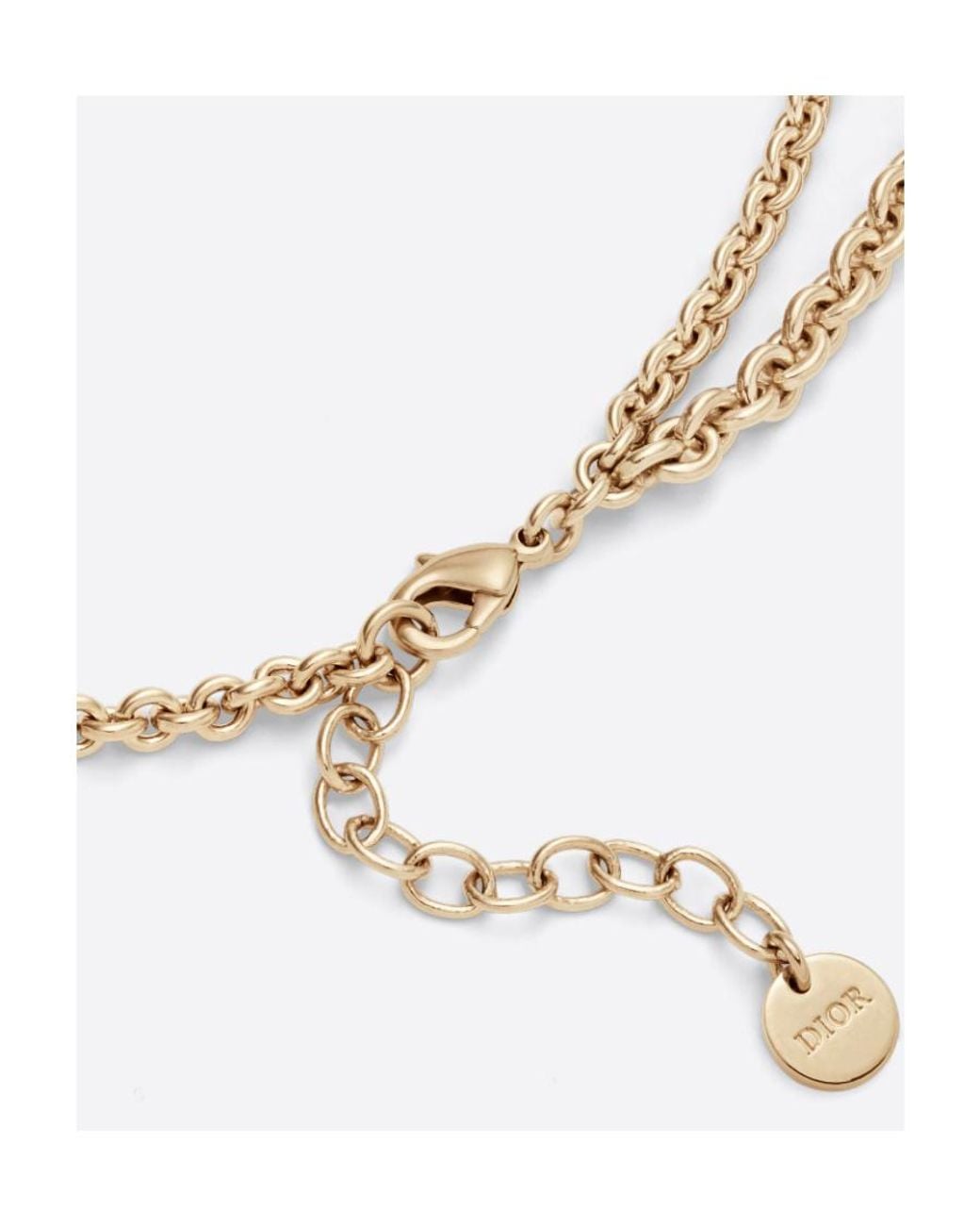 Dior Metallic Cd Necklace