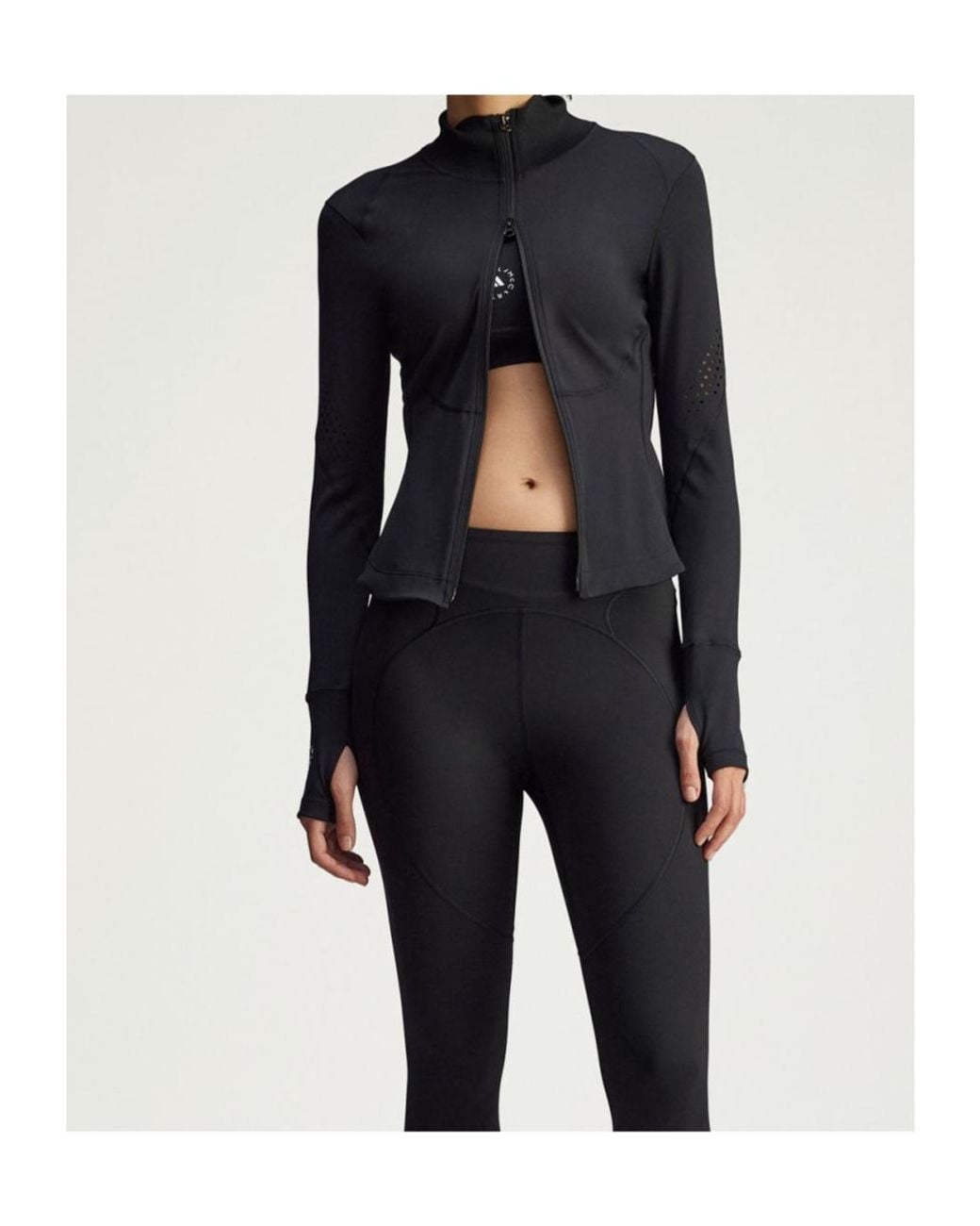 Adidas By Stella McCartney Blue Zipped Training Jacket