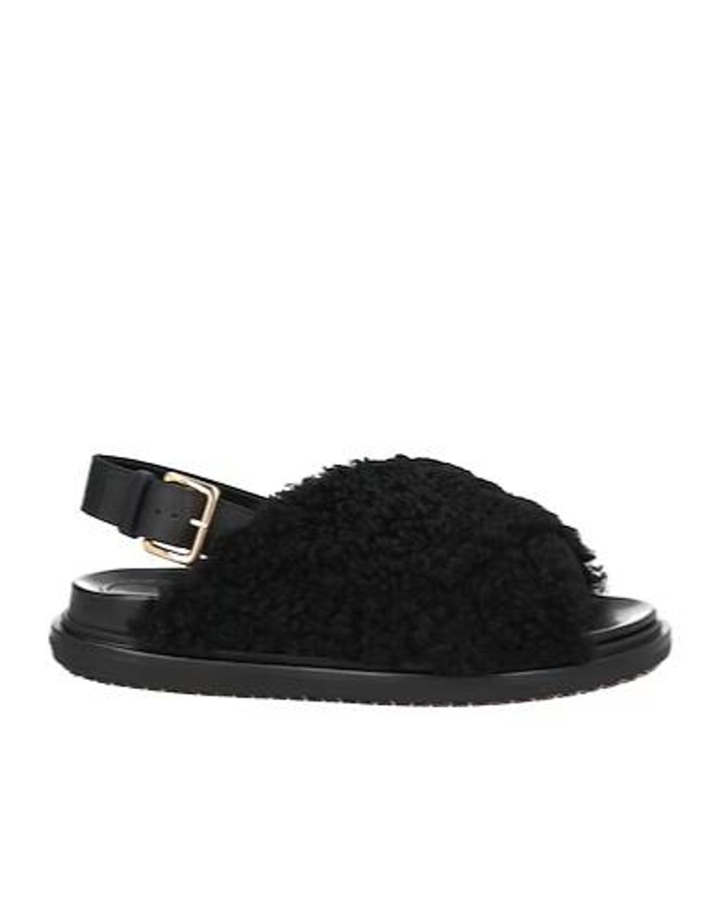 Marni Black Minimal Non-Slip Sandals