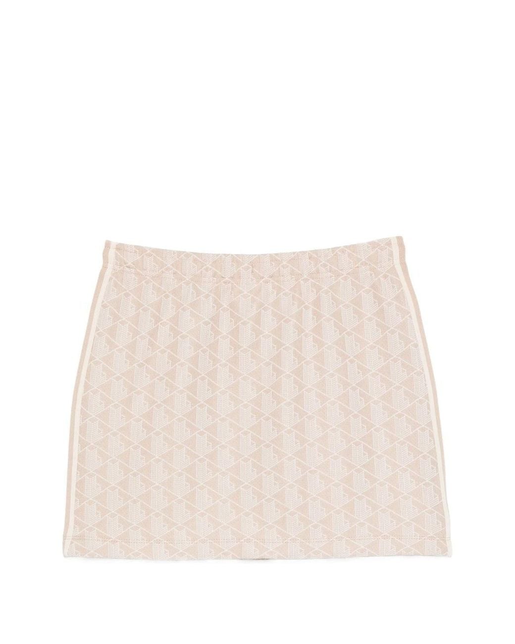 Lacoste Natural Printed Mini Skirt