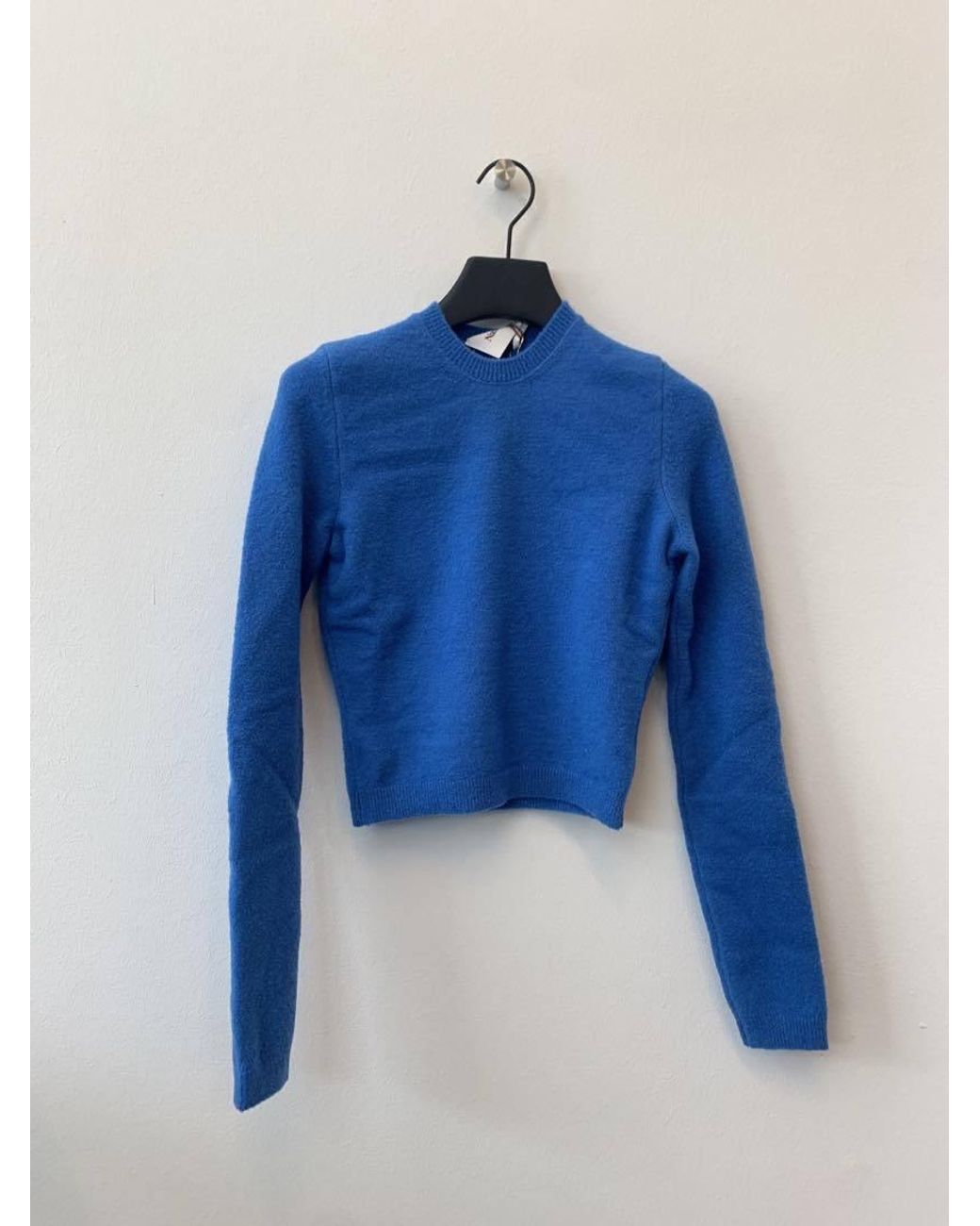 Nanushka Blue Long-Sleeved Crewneck Knitted Jumper