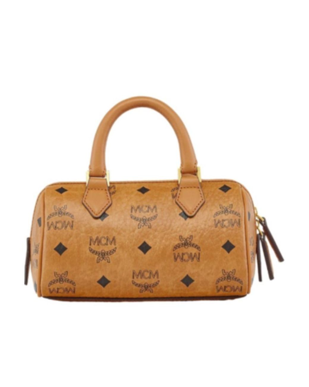 MCM Brown Ella Boston Mini Tote Bag