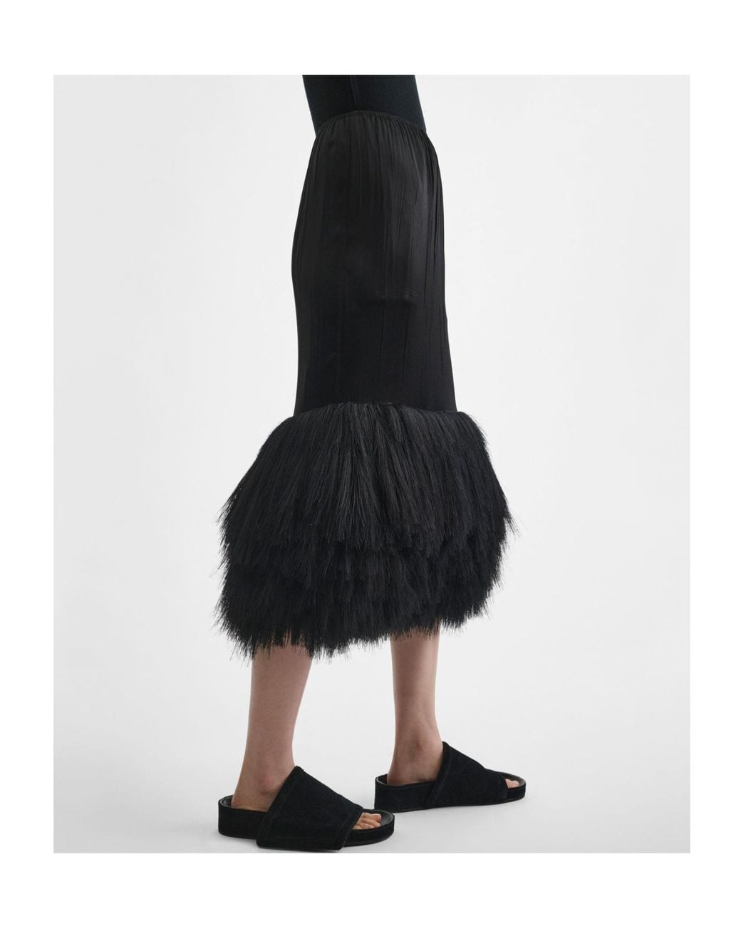 Phoebe Philo Black Layered Skirt