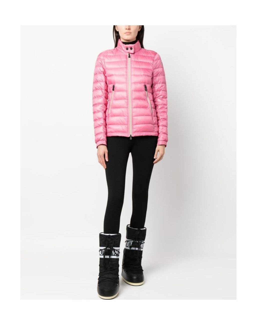 Moncler Pink Grenoble Walibi Padded Zipped Jacket
