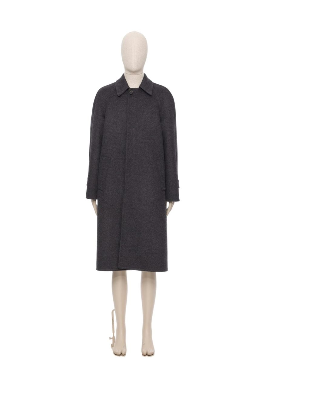 Valentino Blue Button Detailed Long Coat for men