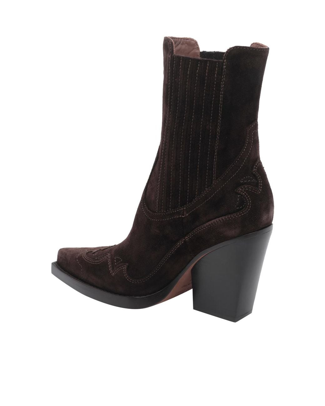Paris Texas Black Texano Pointed-Toe Boots