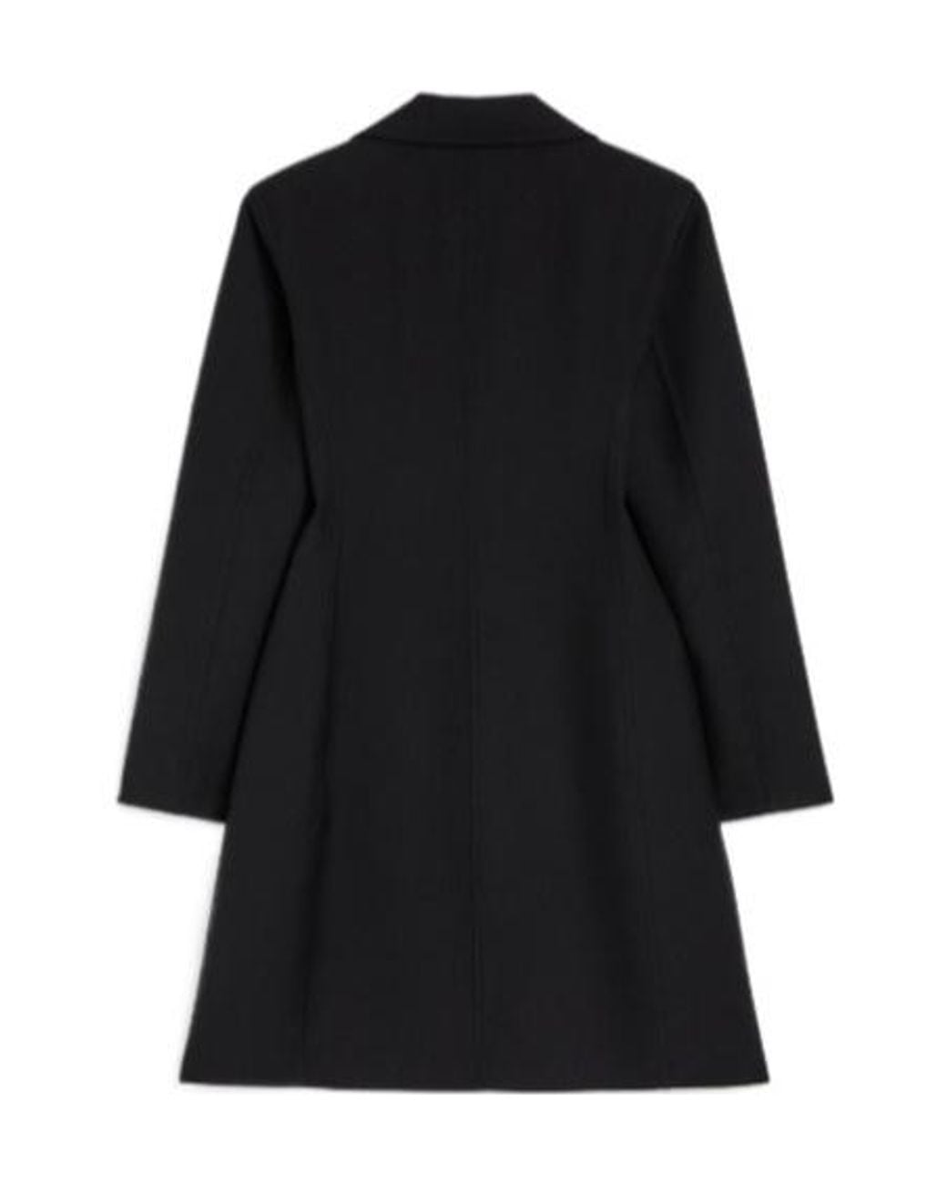 Jil Sander Black Twill Coat