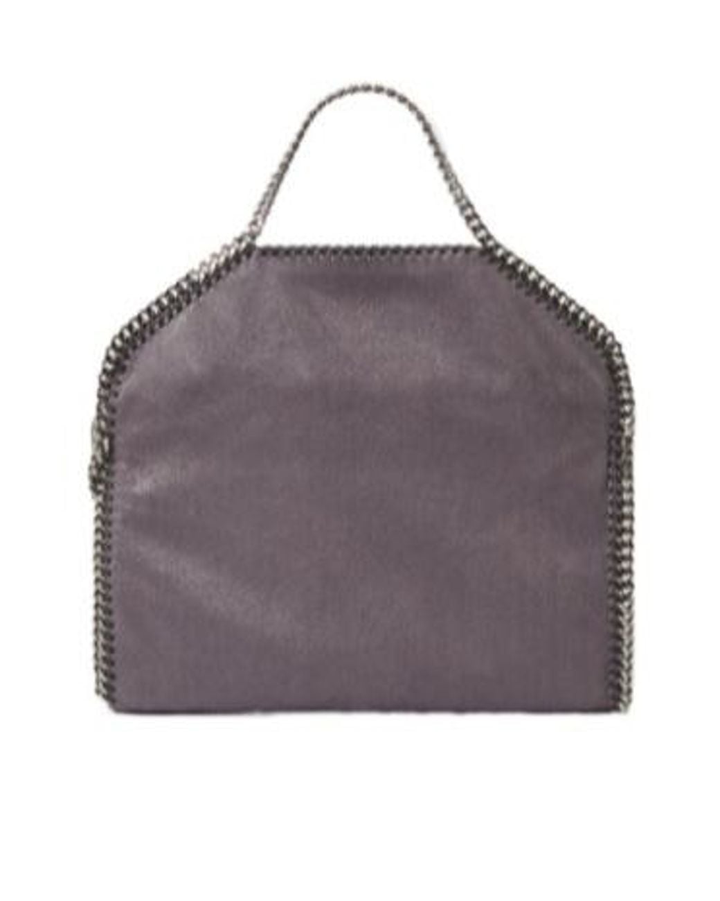 Stella McCartney Gray Falabella Fold Over Tote Bag