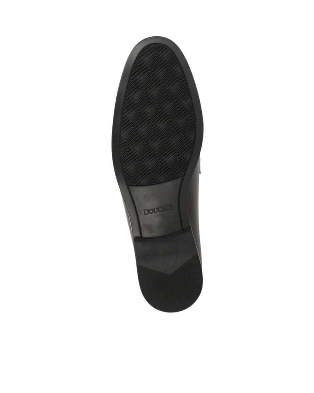 Doucal's Black Almond Toe Loafers for men