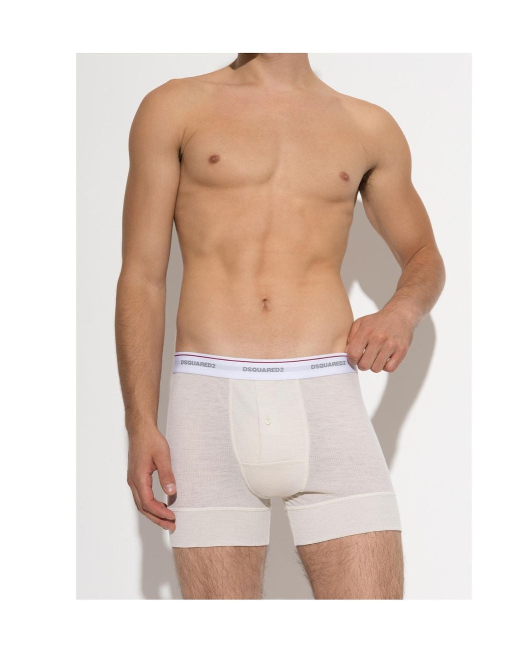 DSquared² White Logo Underwear for men