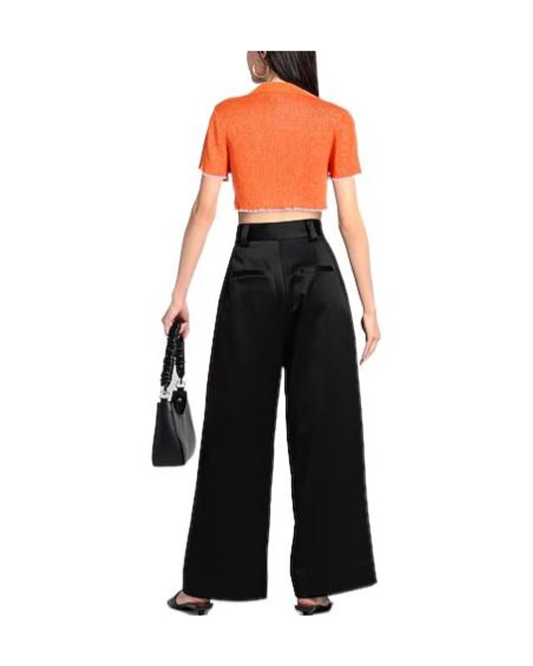 Jacquemus Orange Metallic Knit Shirt