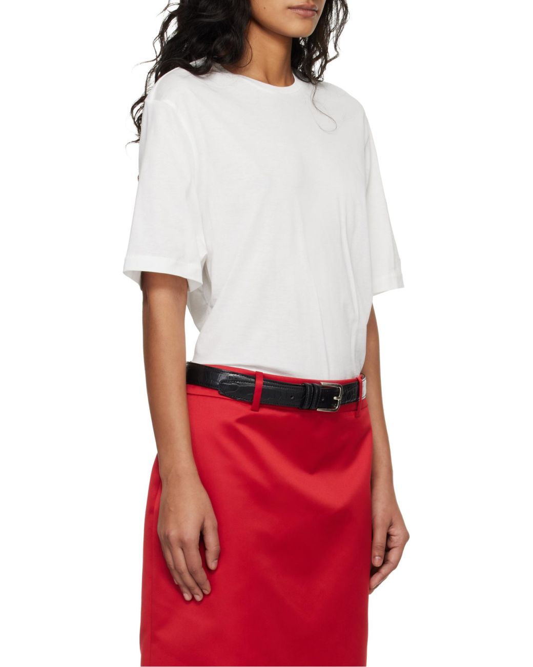 Frankie Shop White Harper Soft Organic T-Shirt