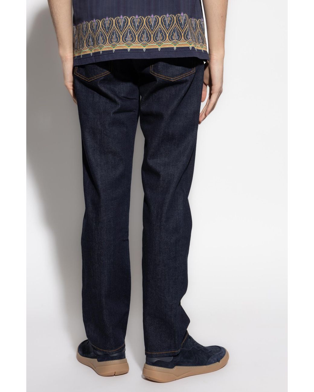 Etro Blue Five-Pocket Jeans for men