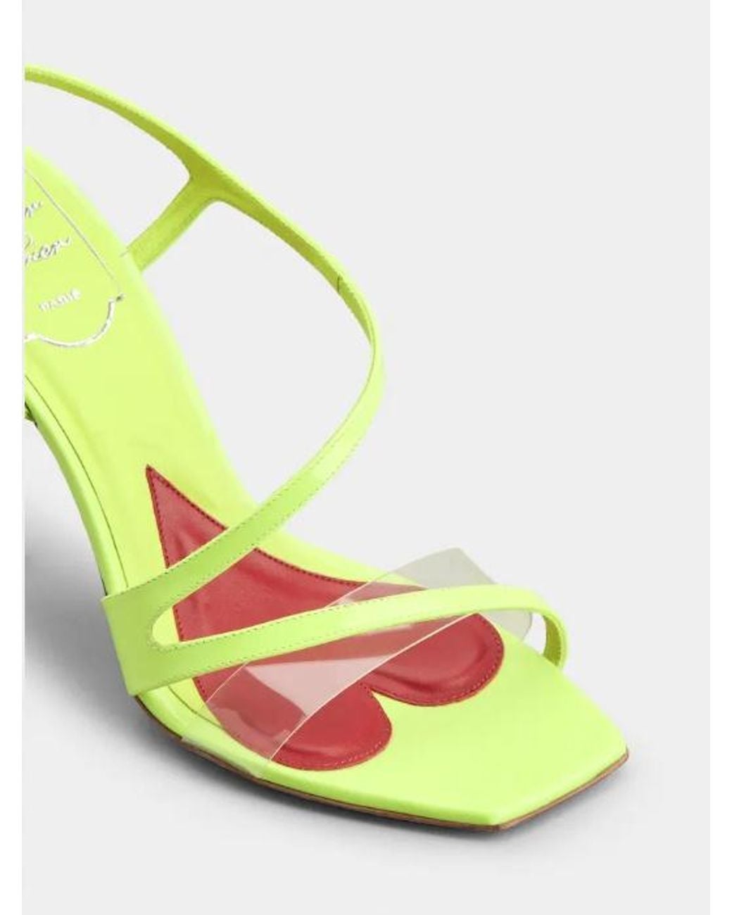 Roger Vivier Yellow I Love Vivier Sandals