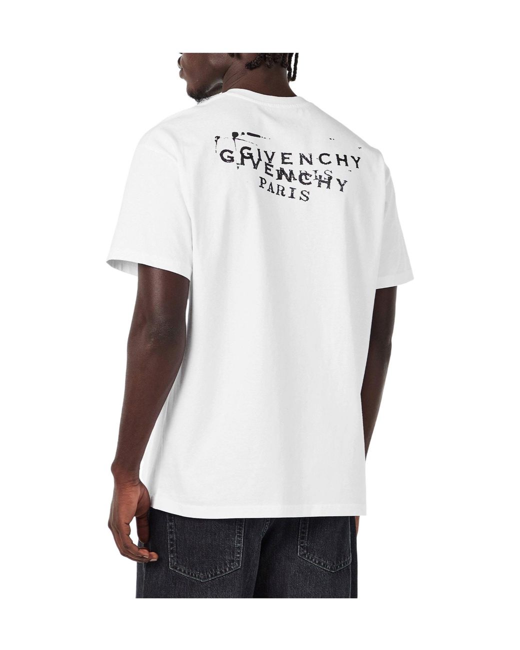Givenchy White Printed T-Shirt for men