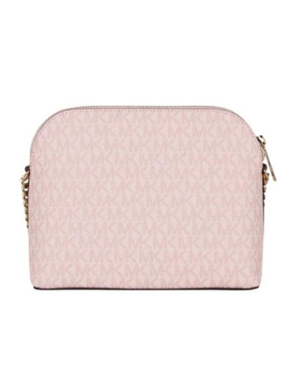 Michael Kors Pink Medium Jet Set Travel Color-Block Crossbody Bag