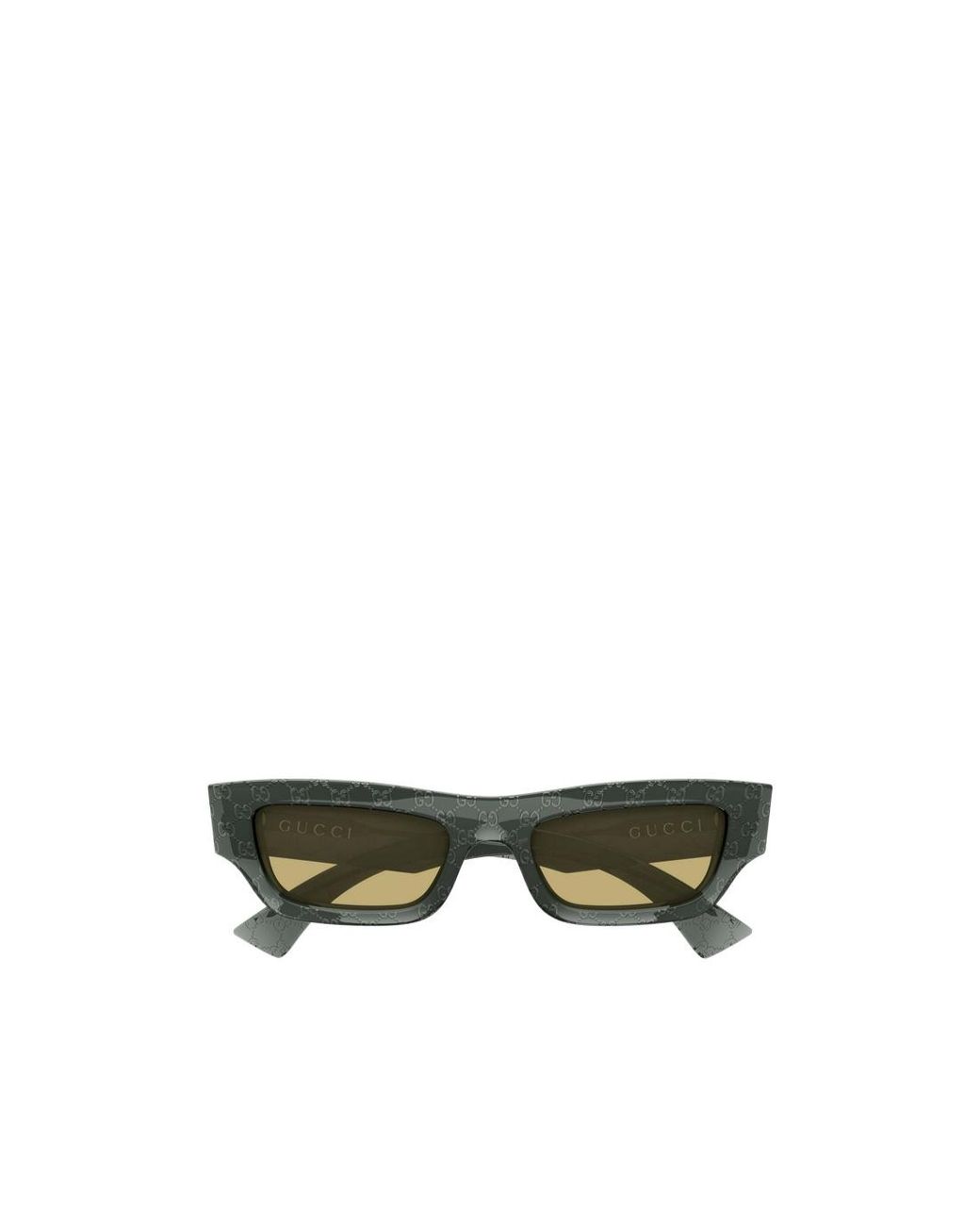 Gucci Green Eyewear Rectangle Frame Sunglasses for men