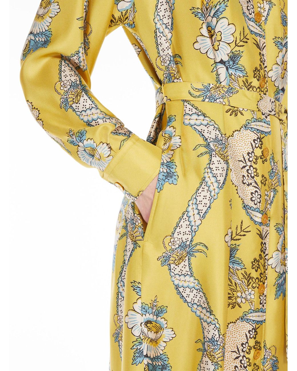 Weekend by Maxmara Yellow Long-Sleeved Dress